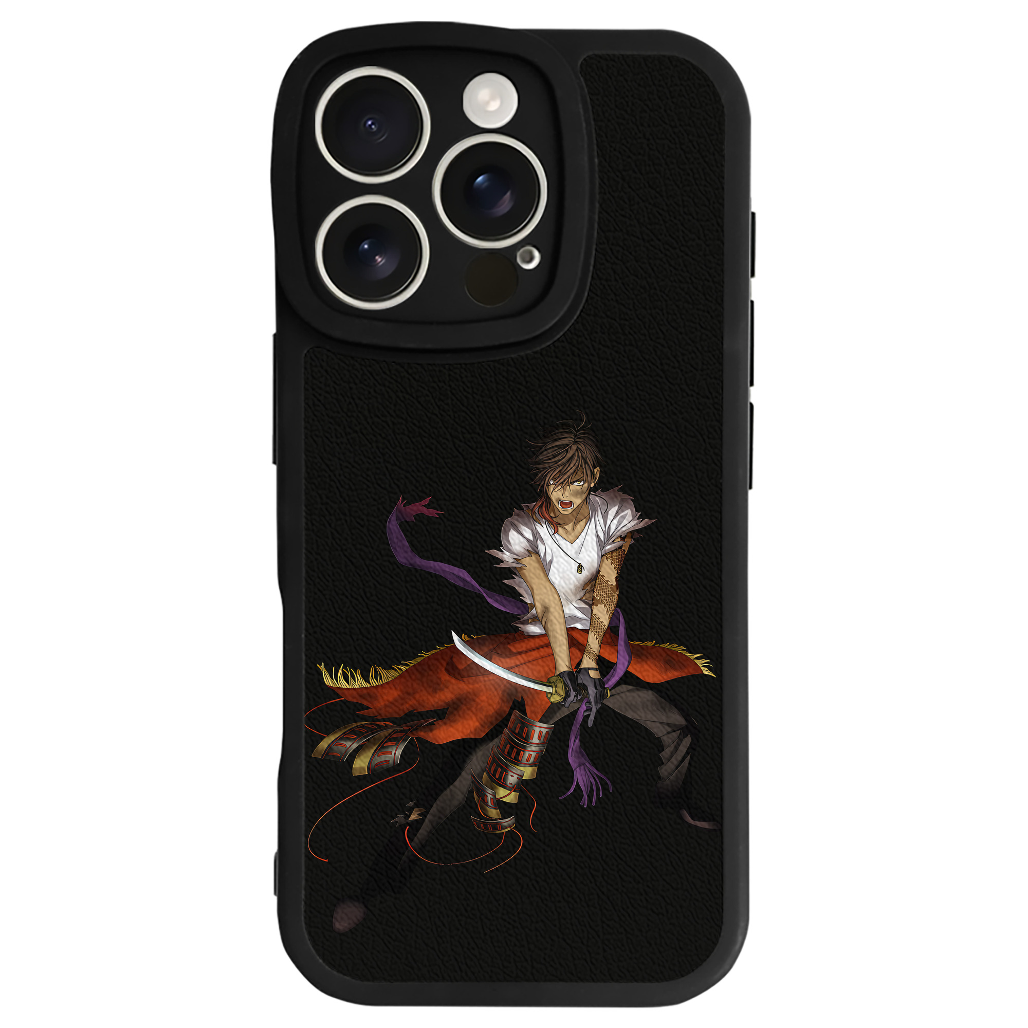 （画像用） 刀剣乱舞 Touken Ranbu 【iPhone 16シリーズ対応】シリコンスマホケース（レザー調） 材質：シリコン